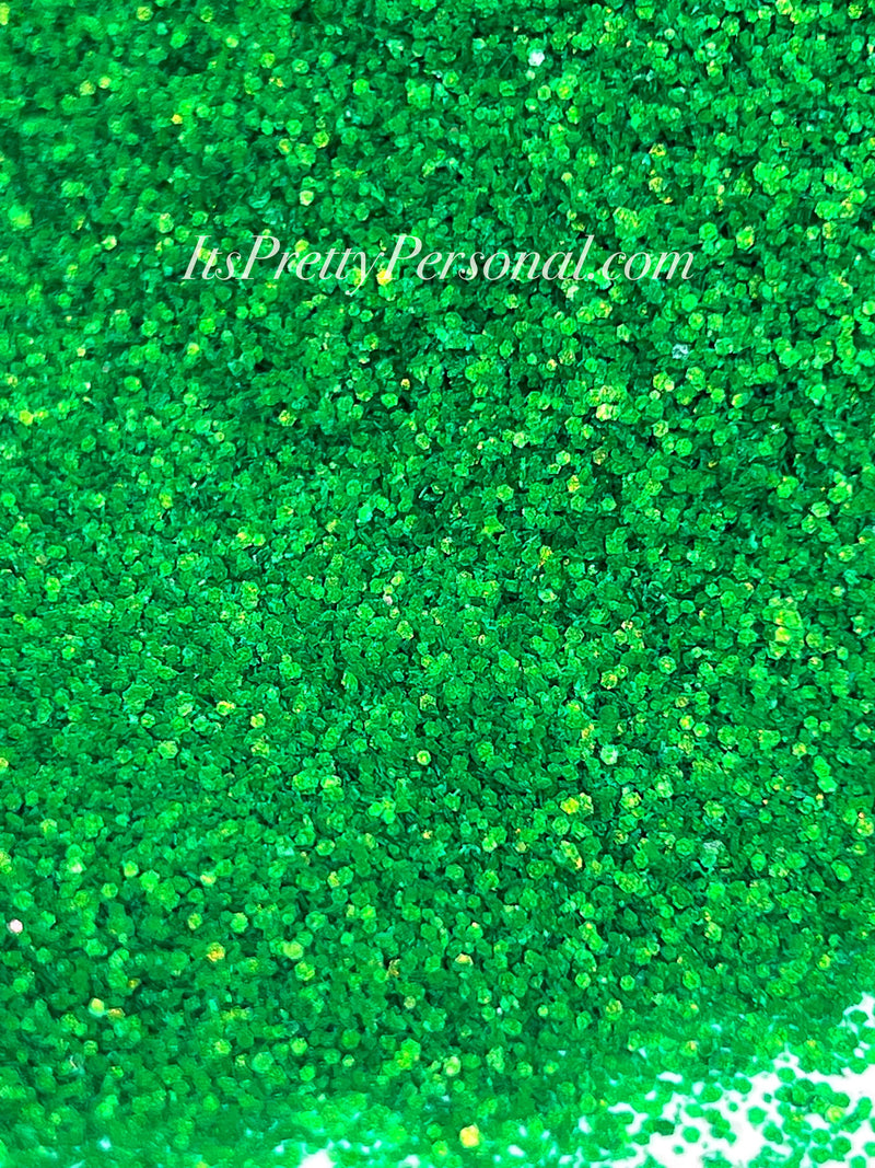 "SCHMedium Cut Leap Frog Green” - Glittered Glitter Collection
