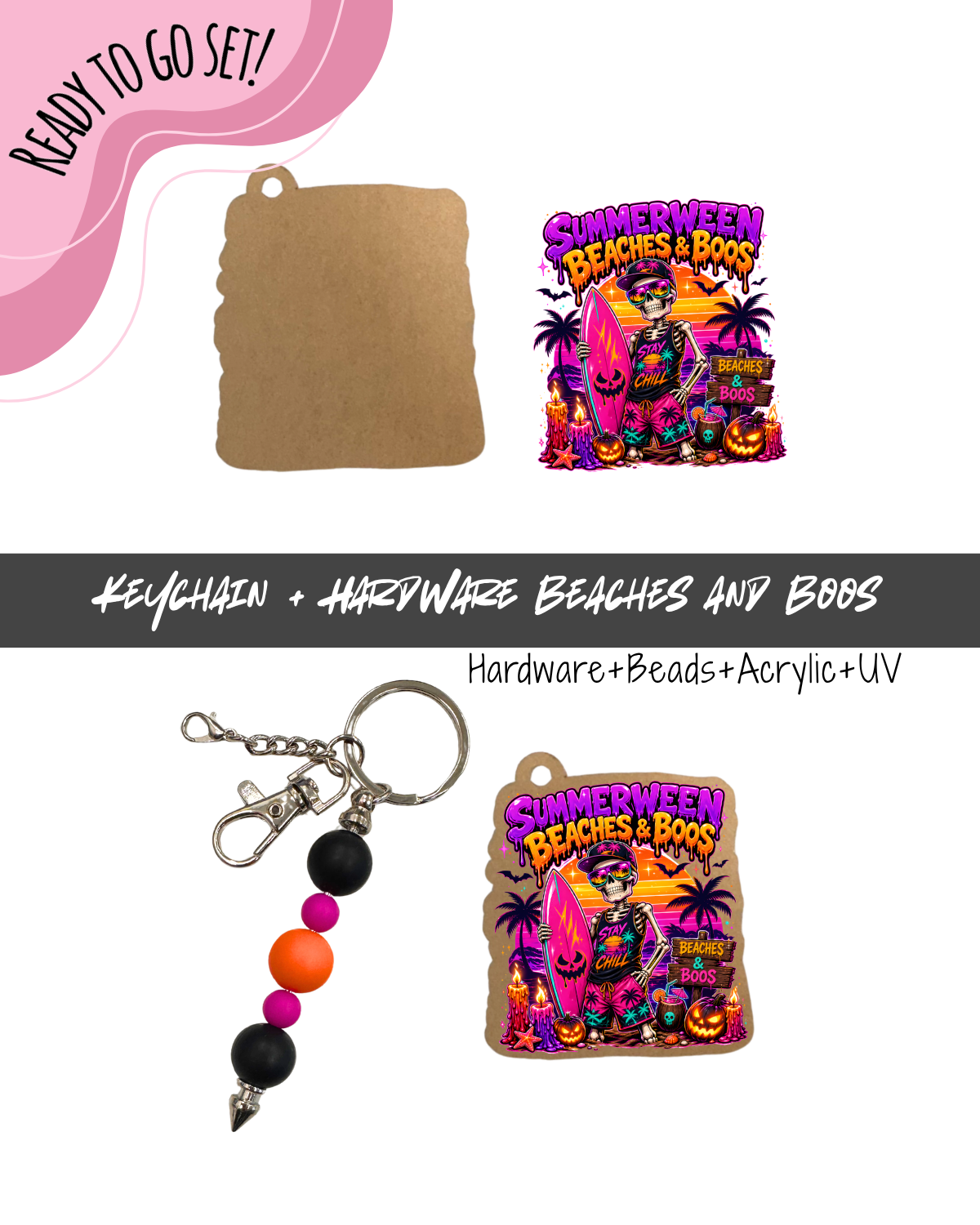 26B HARDWARE, BEAD + KEYCHAIN KIT- 