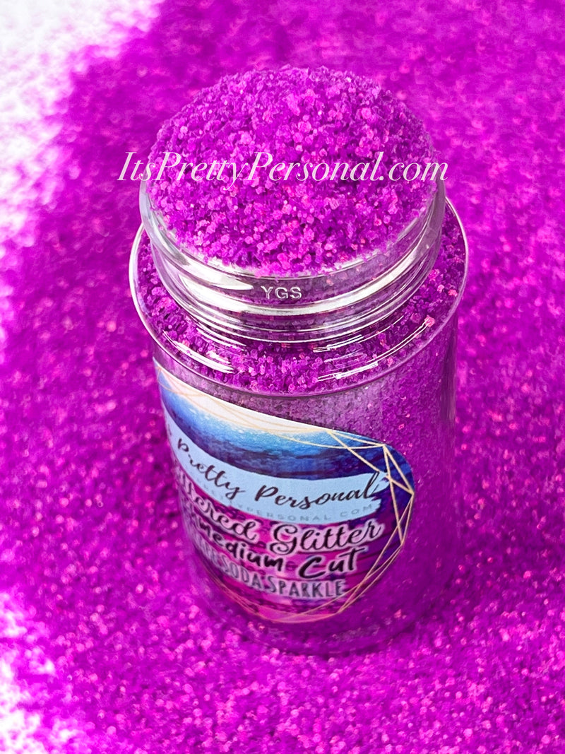 “SCHMedium Cut Grape Soda Sparkle” - Glittered Glitter Collection