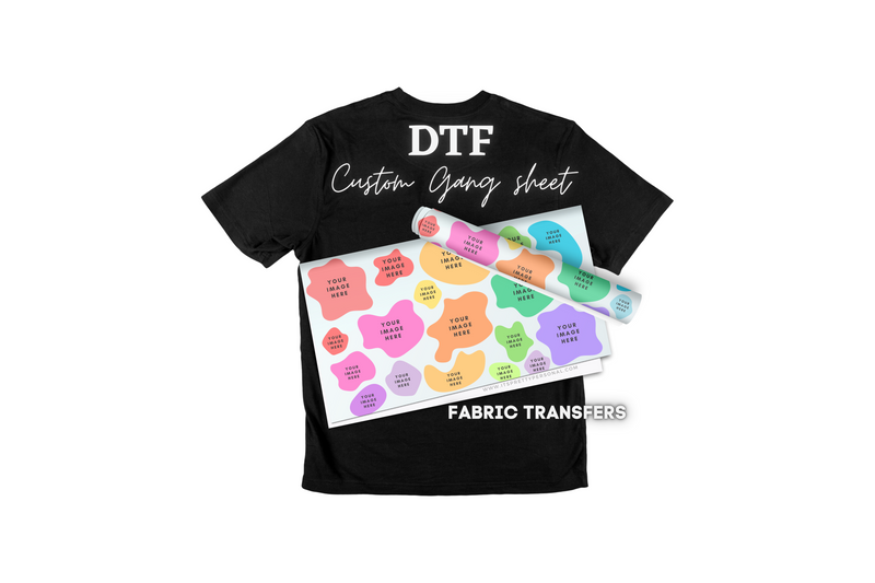 Custom DTF Gang Sheet- Design Your Own! (Fabric DTF prints, NOT UV Decal)