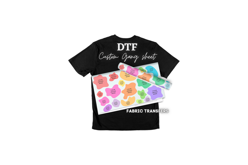 Custom DTF Gang Sheet- Design Your Own! (Fabric DTF prints, NOT UV Decal)