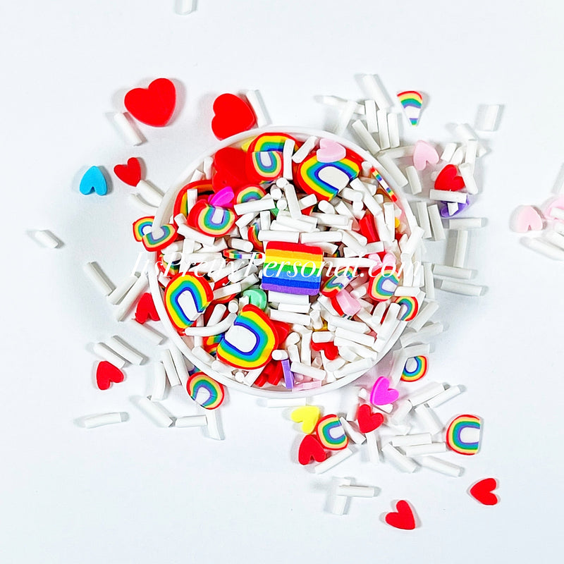 “Rainbow Love"- Polymer  Clay Mixes- 