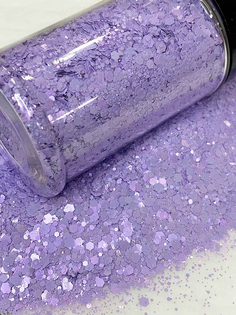 “Posy Purple” Glitter  CHUNKY- Supplies  POSH