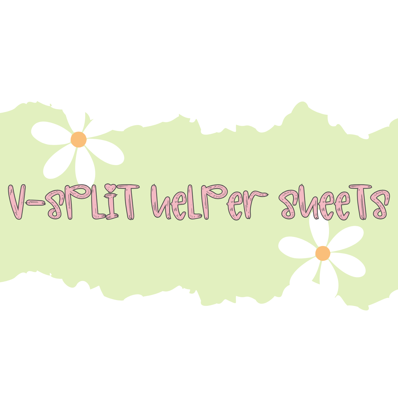 V-Split Helper 12x12 Vinyl Sheet – It's Pretty Personal, LLC