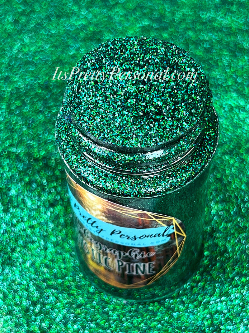 “Mystic Pine”- Dark Green Holographic Fine