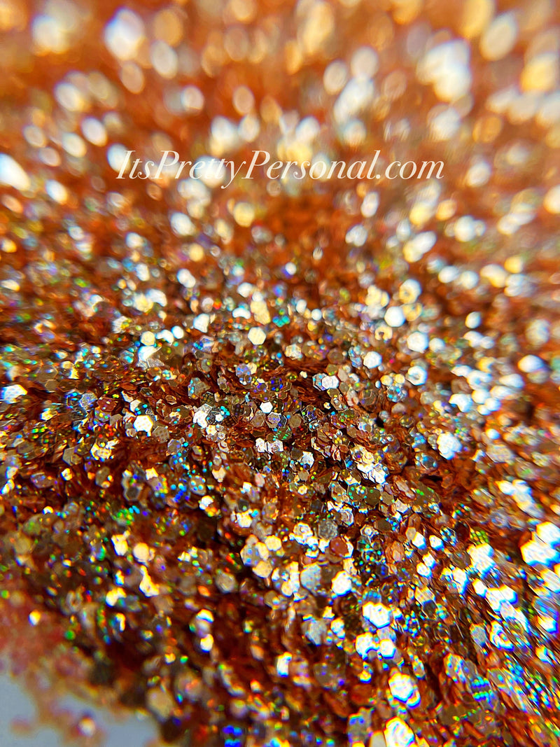 SCHMedium Cut- "Pink Champagne" -Holographic Glitter