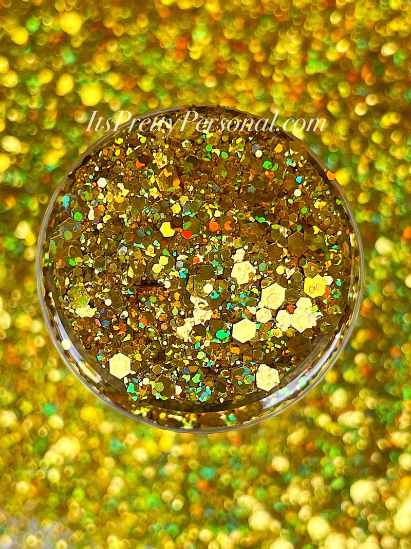 "Go For The Gold XL" -PARTY HOLOGRAPHIC- Gold Holographic Glitter