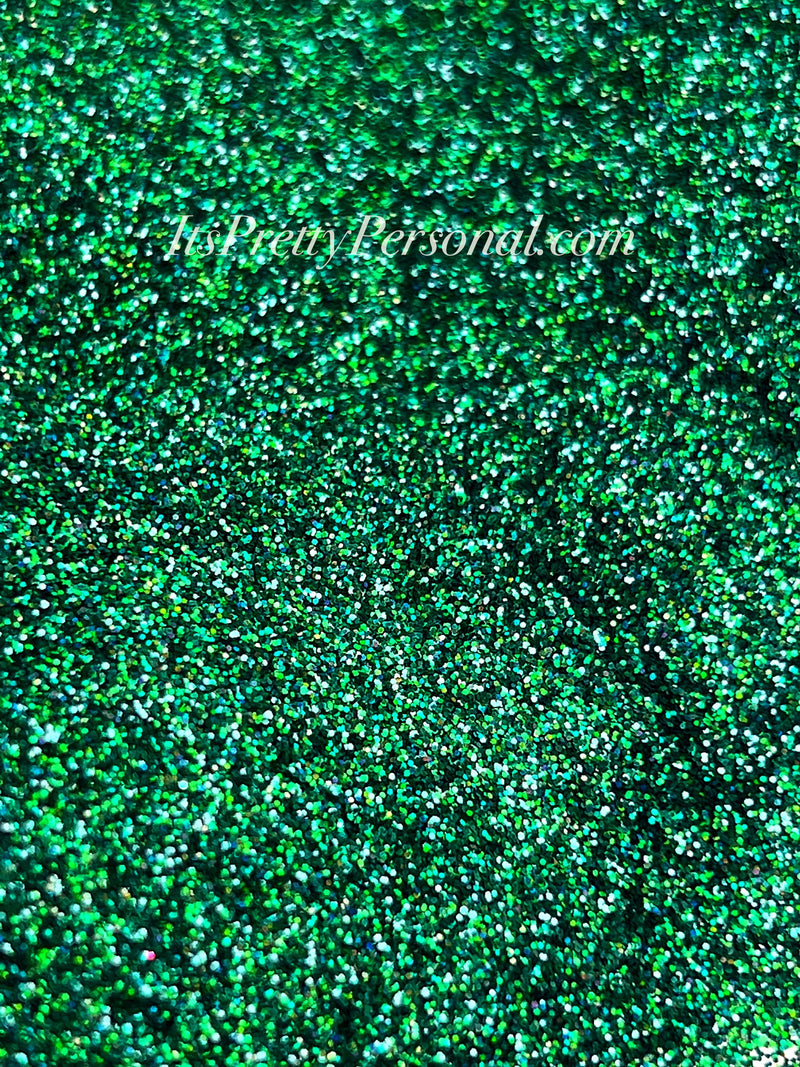 “Mystic Pine”- Dark Green Holographic Fine