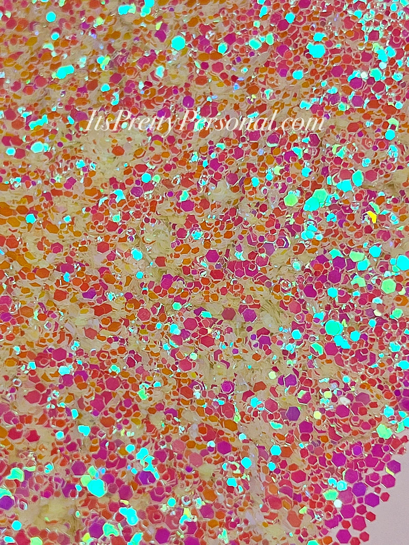 “Mystic Rose Opal Light Show XL”-GLOW Glitter