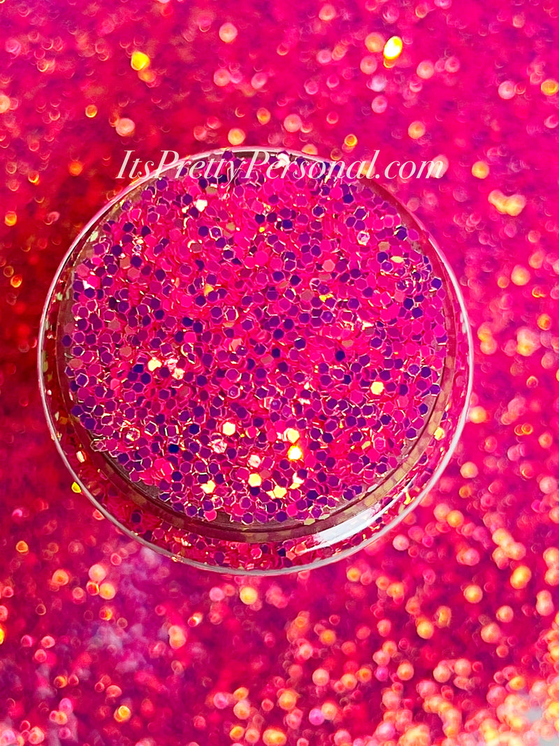 “MINI PINK Light Show”-GLOW Glitter-Mini Cut (Medium Cut)