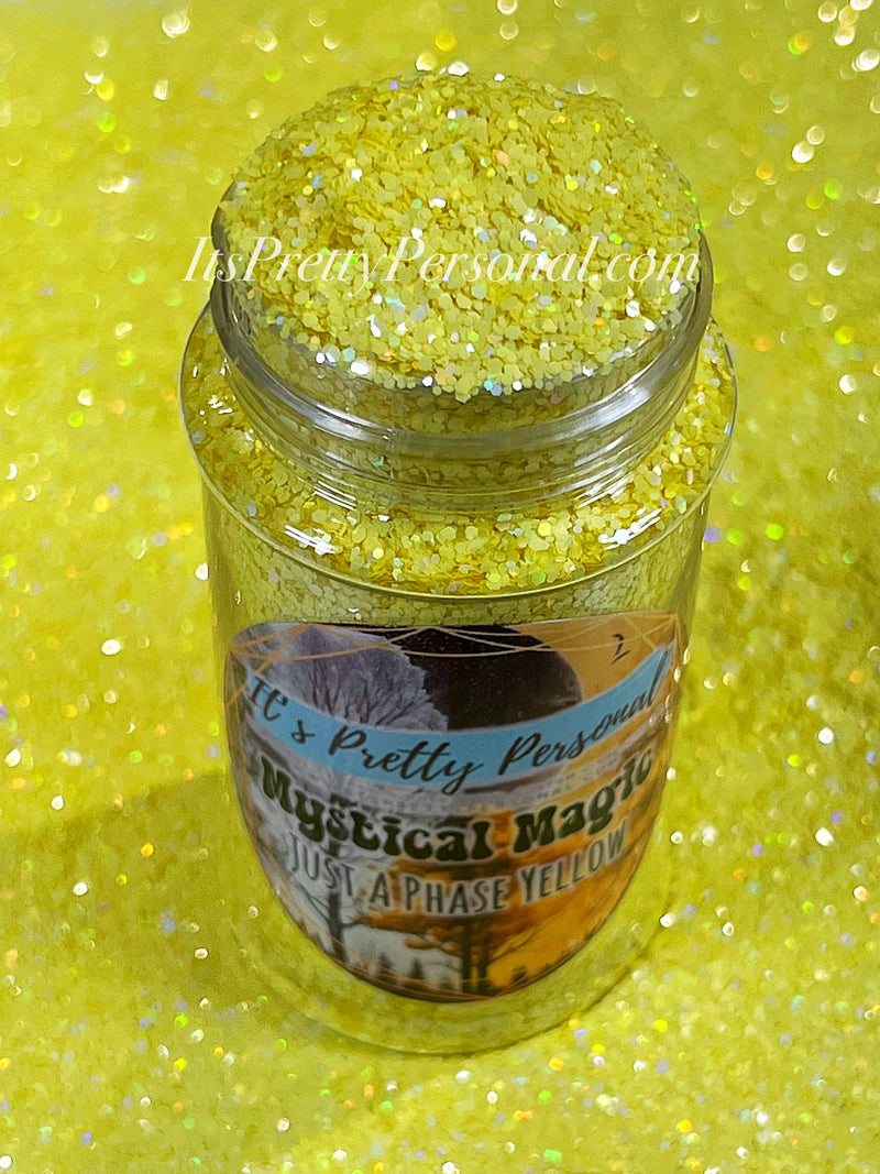 "Just A Phase Yellow"- Mystical Magic Collection- Holographic Shimmer