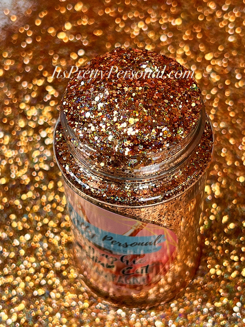 SCHMedium Cut- "Pink Champagne" -Holographic Glitter