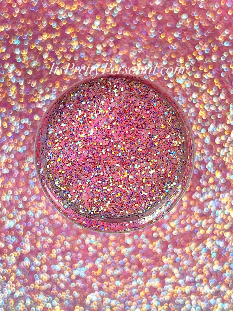 “Bubblegum Stardust” - Platinum Pastels Collection- Extreme Sparkle Pink