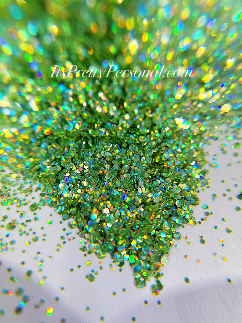 SCHMEDIUM CUT "Growing Places Green" -Holographic + Hologram Glitter