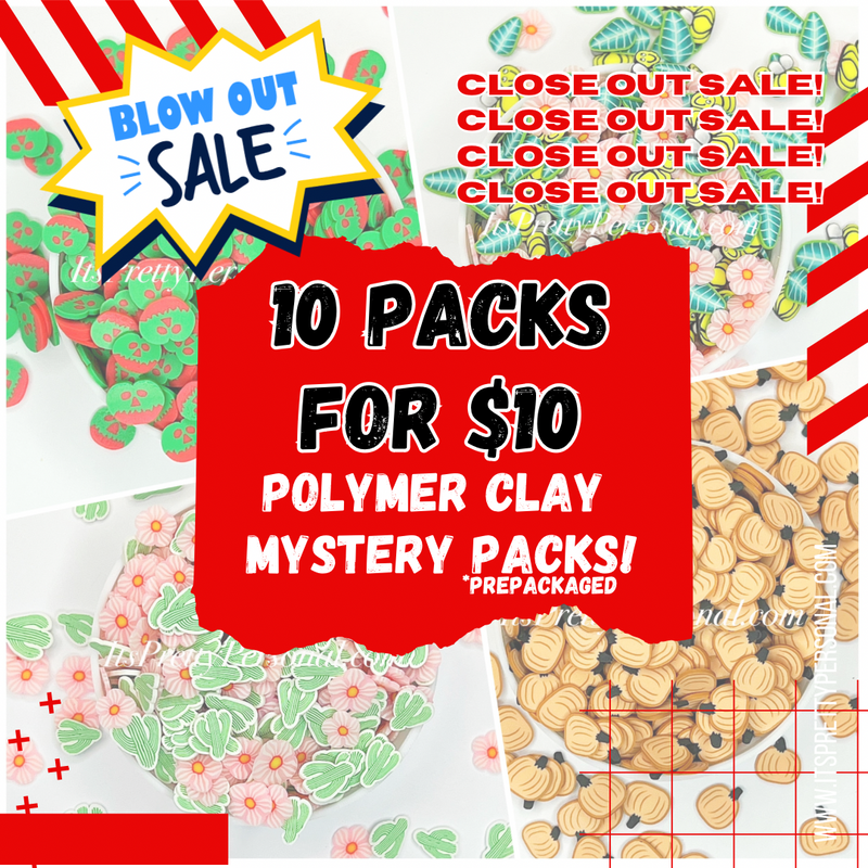 BLOW OUT SALE!- Polymer Mystery Bundle! 10 Bags total!   Discounted!