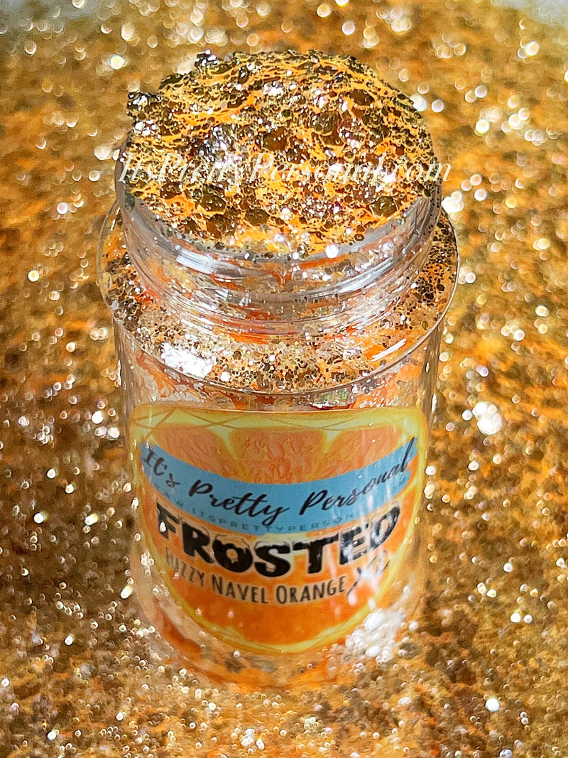 “Fuzzy Navel Orange XL”- FROSTED Glitter Collection