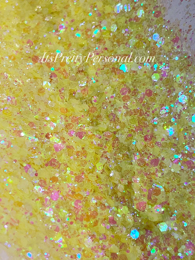 “Hey There Sunshine”- Yellow Opal GLOW Glitter