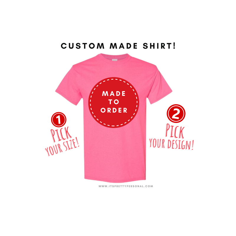 SAFETY PINK- MADE TO ORDER- Unisex PINK Shirt [READ LISTING!]