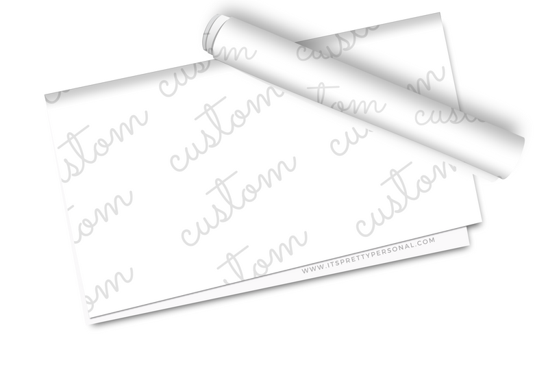 Custom Printed Wrapping Paper- Design file provided by customer