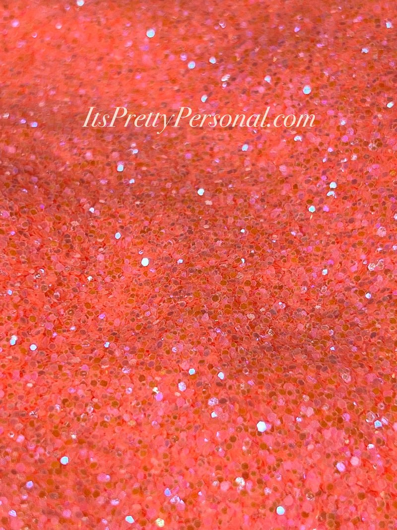 "Freedom Of Peach Chunky” (Medium Cut)- Luminous Reflective Glitter Collection