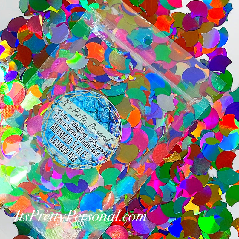 Rainbow Mix- Mermaid Scales!- Exclusive Color Shifting Shape