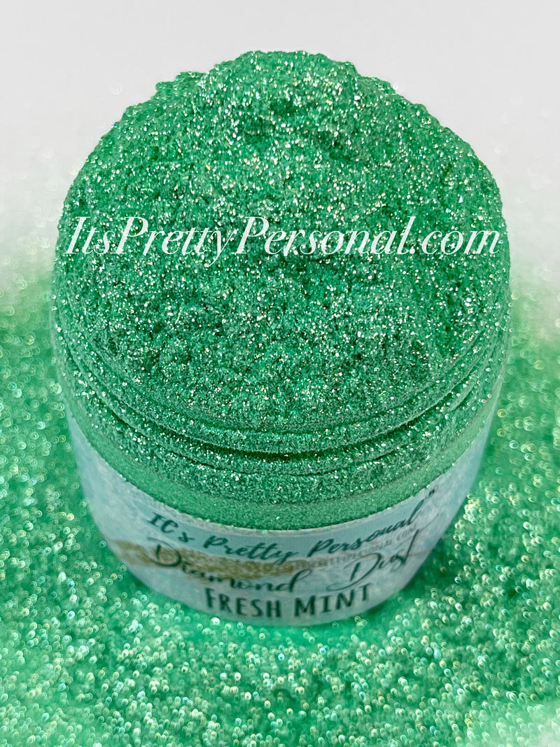“Fresh Mint”- Green Diamond Dust
