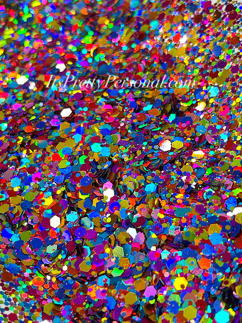“Rainbow Dreams XL”- Holographic Chunky Mix