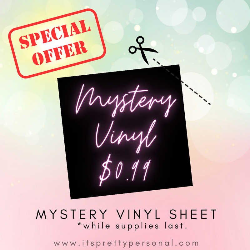 Flash sale!- $0.99 Vinyl Mystery Sheet! READ LISTING.